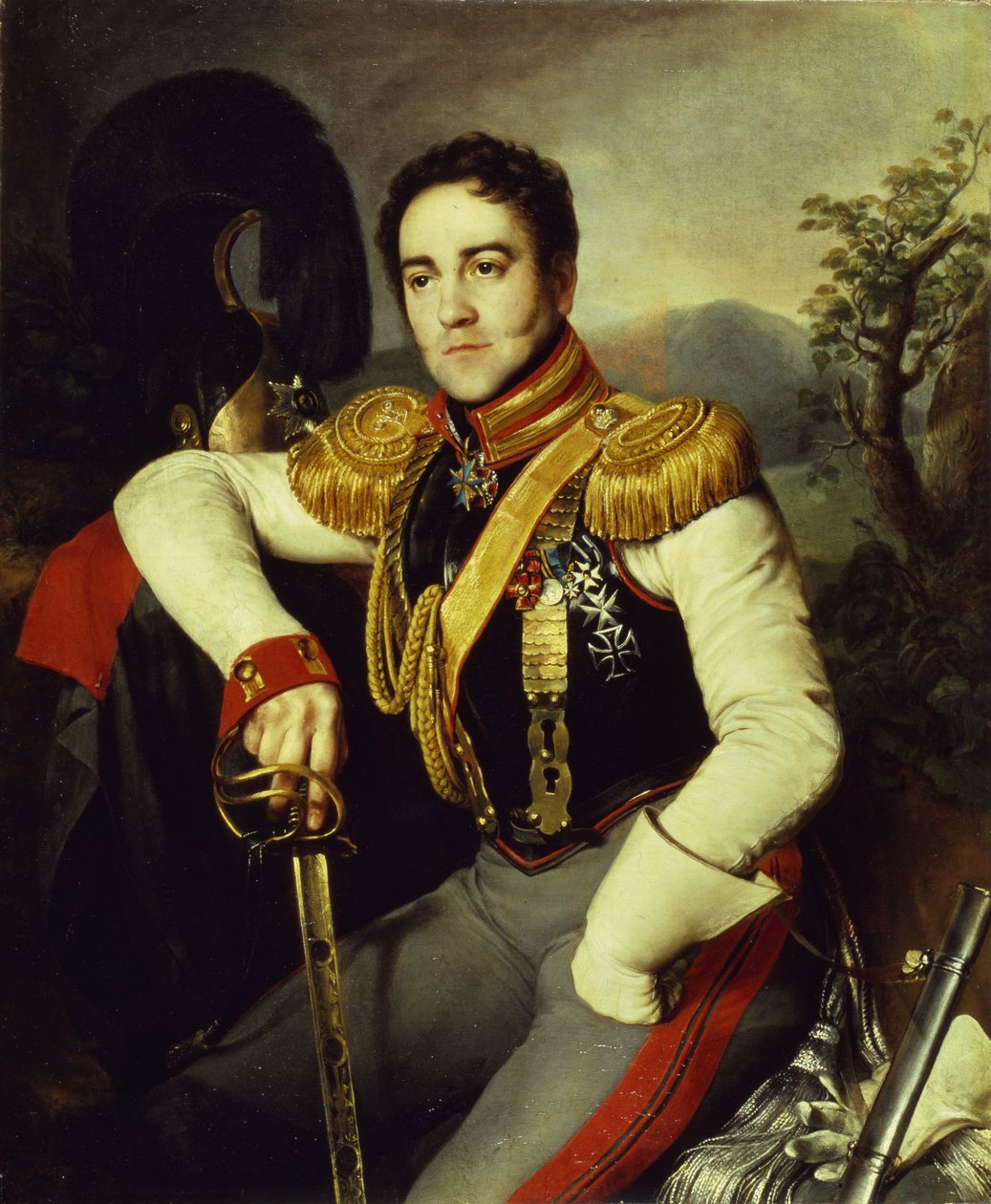 Retrato del Conde Vladimir Stepanovich Apraksin de Nikifor Stepanovich Krylov