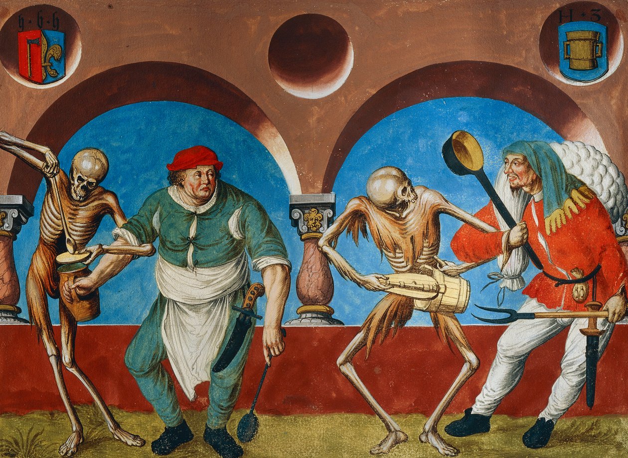 La muerte, el cocinero y el campesino de Niklaus Manuel