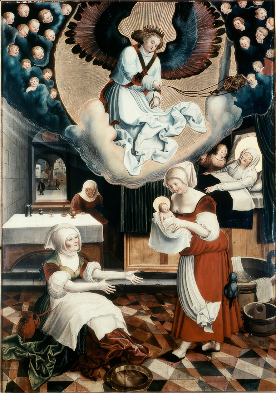 El nacimiento de la Virgen María de Niklaus Manuel