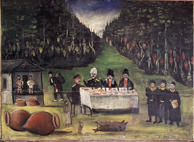 Fiesta de otoño de Niko Pirosmani