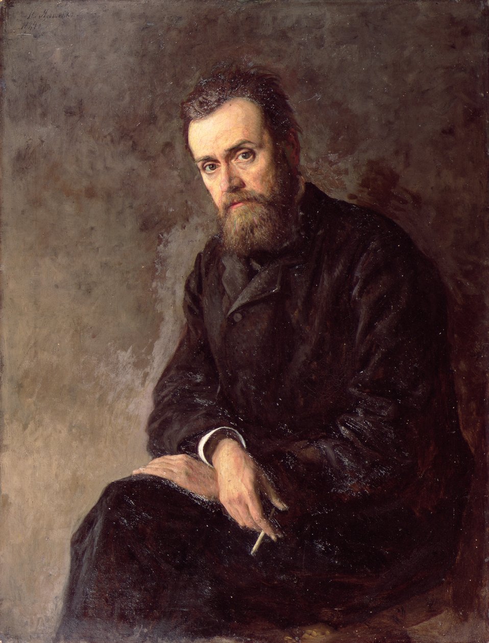Retrato de Gleb I. Uspensky, 1884 de Nikolai Aleksandrovich Yaroshenko