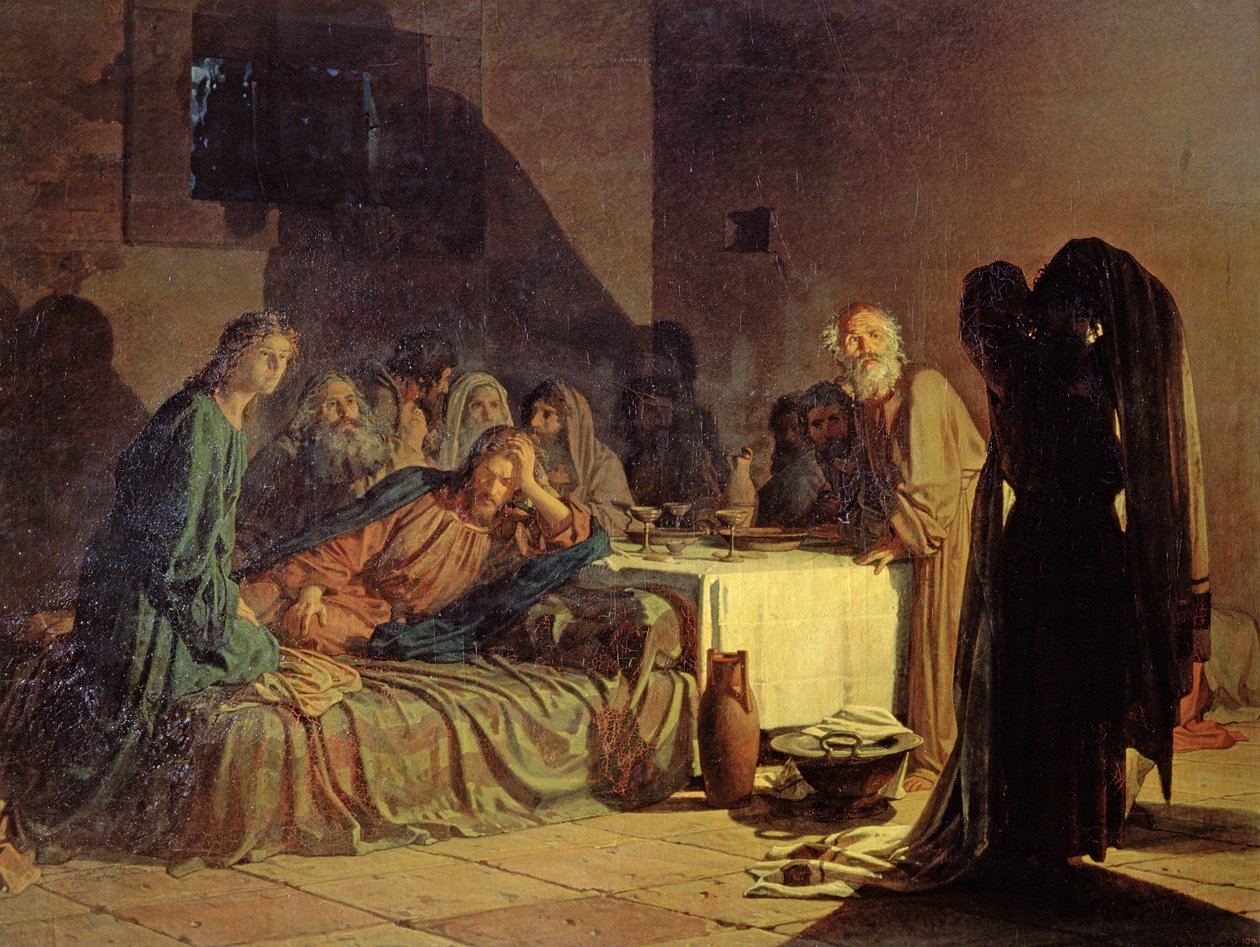 La última cena, 1863 de Nikolai Nikolaevich Ge