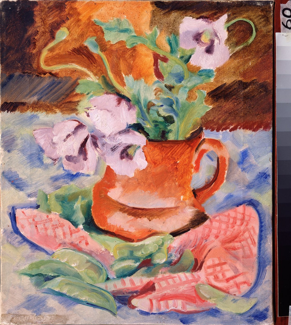 Naturaleza muerta, amapolas - Obra de Nikolai Andreyevich Tyrsa (Tirsa) (1887-1942), gouache y témpera sobre tabla de Nikolai Adrianovich Tyrsa