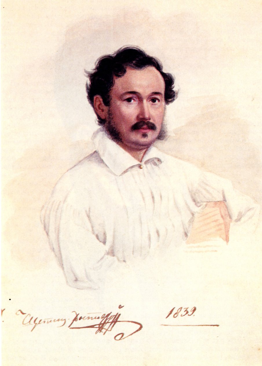 Retrato del Decembrista Duque Dmitry Shchepin-Rostovsky de Nikolai Alexandrovich Bestuzhev