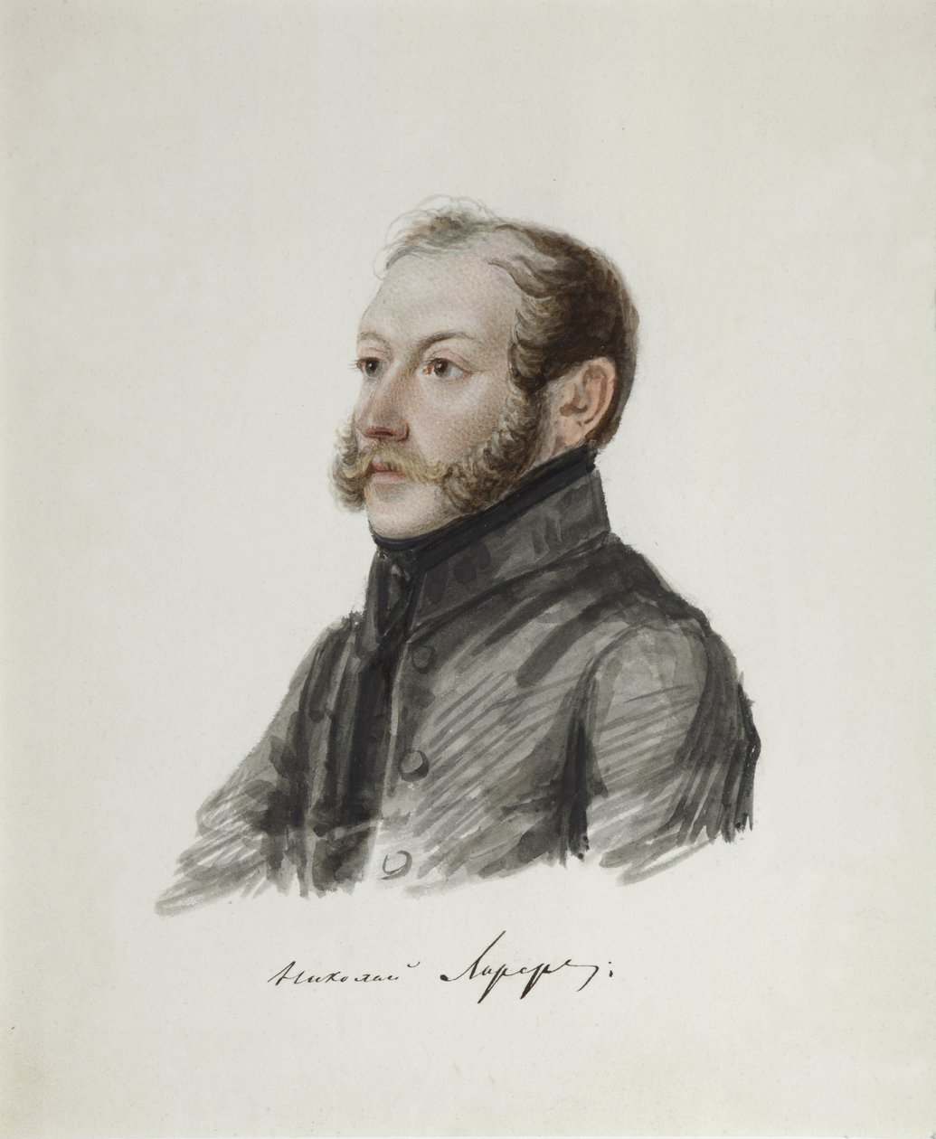Retrato del Decembrista Nikolai Lorer 1794-1873, 1832-1833 de Nikolai Alexandrovich Bestuzhev