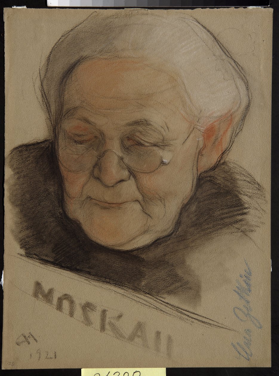 Retrato de Clara Zetkin (nee Eisneer) de Nikolai Andreevich Andreev