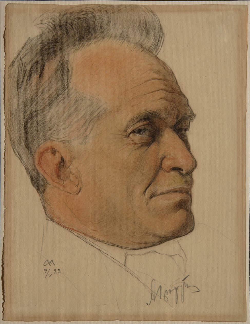 Retrato de Alexander Dmitrievich Tsiurupa 1870-1928, 1922 de Nikolai Andreevich Andreev