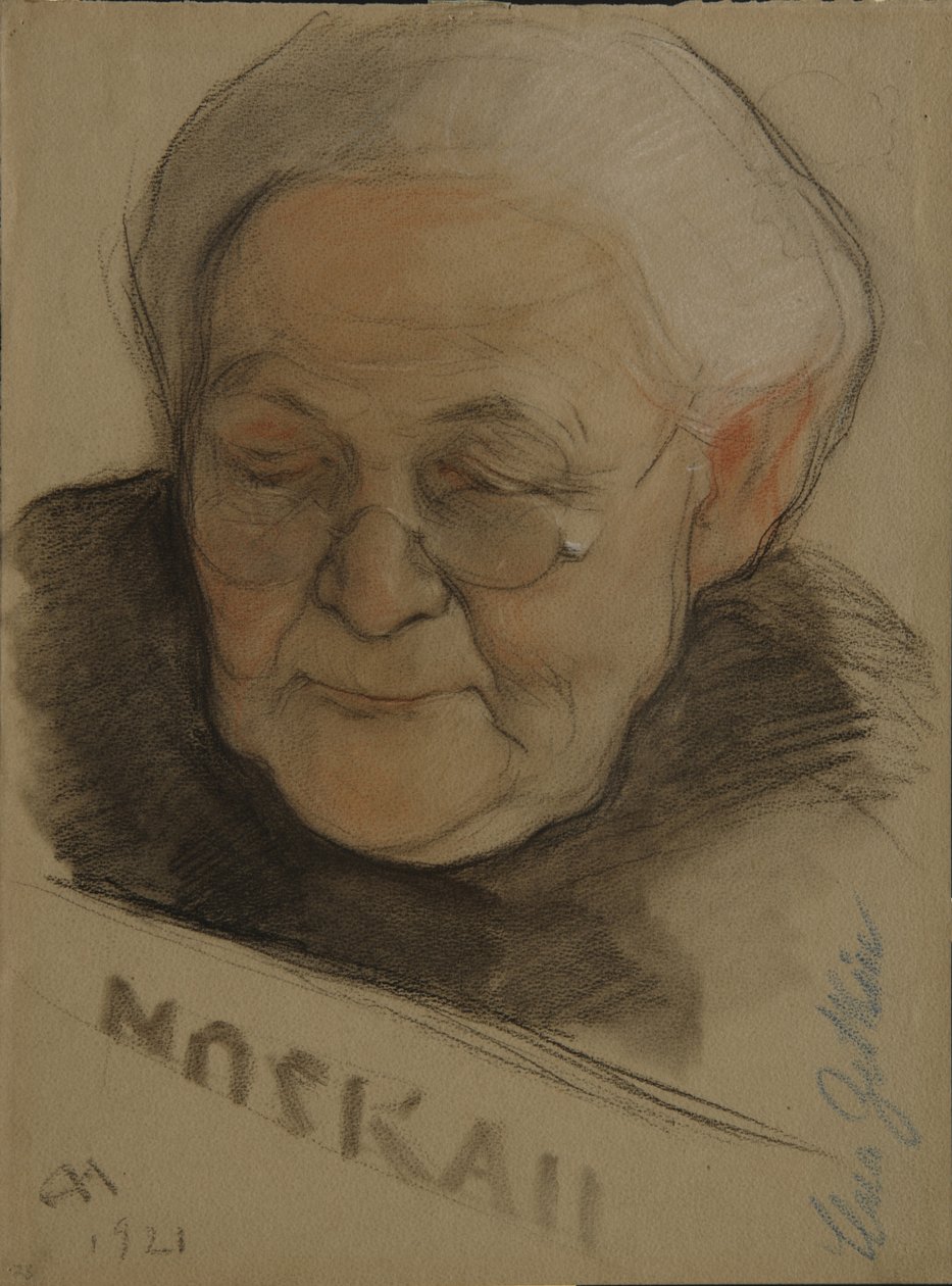 Retrato de Clara Zetkin 1857-1933, 1921 de Nikolai Andreevich Andreev