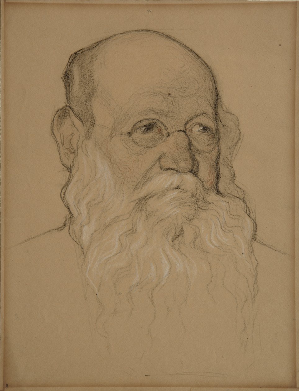 Retrato del revolucionario Conde Pyotr A. Kropotkin 1842-1921, 1920-1921 de Nikolai Andreevich Andreev