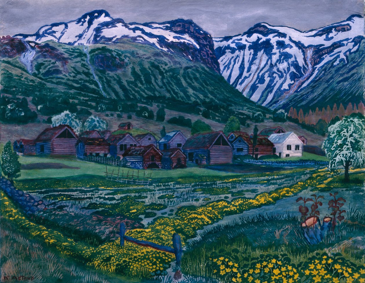 noche de ranúnculo de Nikolai Astrup