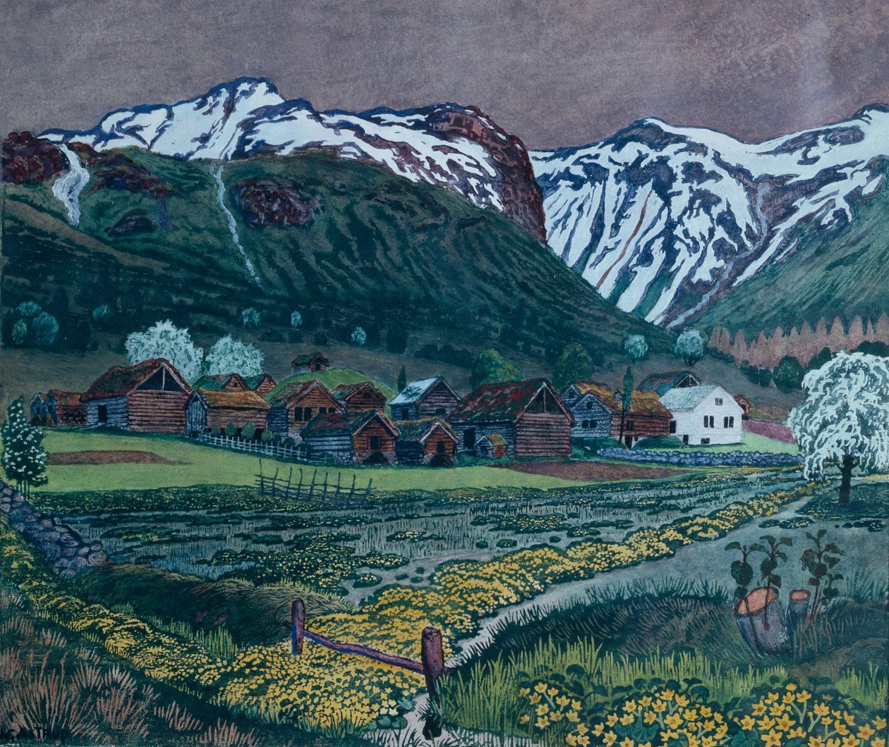 noche de ranúnculo de Nikolai Astrup