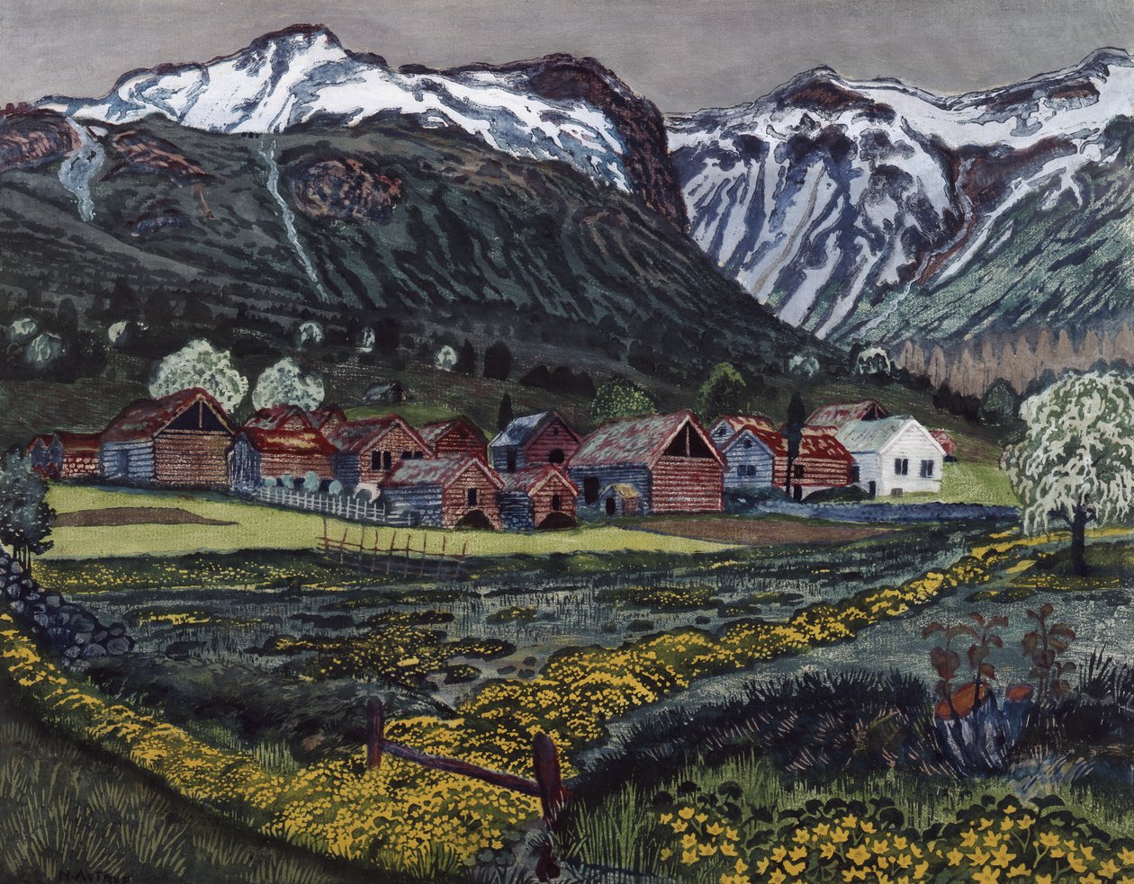 noche de ranúnculo de Nikolai Astrup
