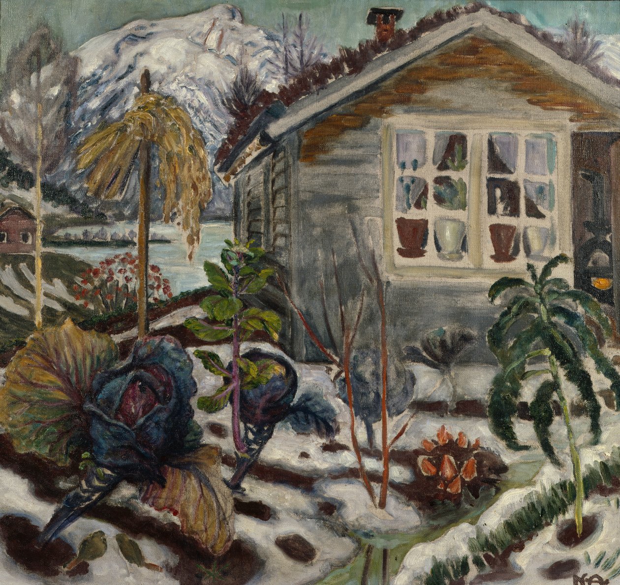 Principios de otoño (óleo sobre lienzo) de Nikolai Astrup