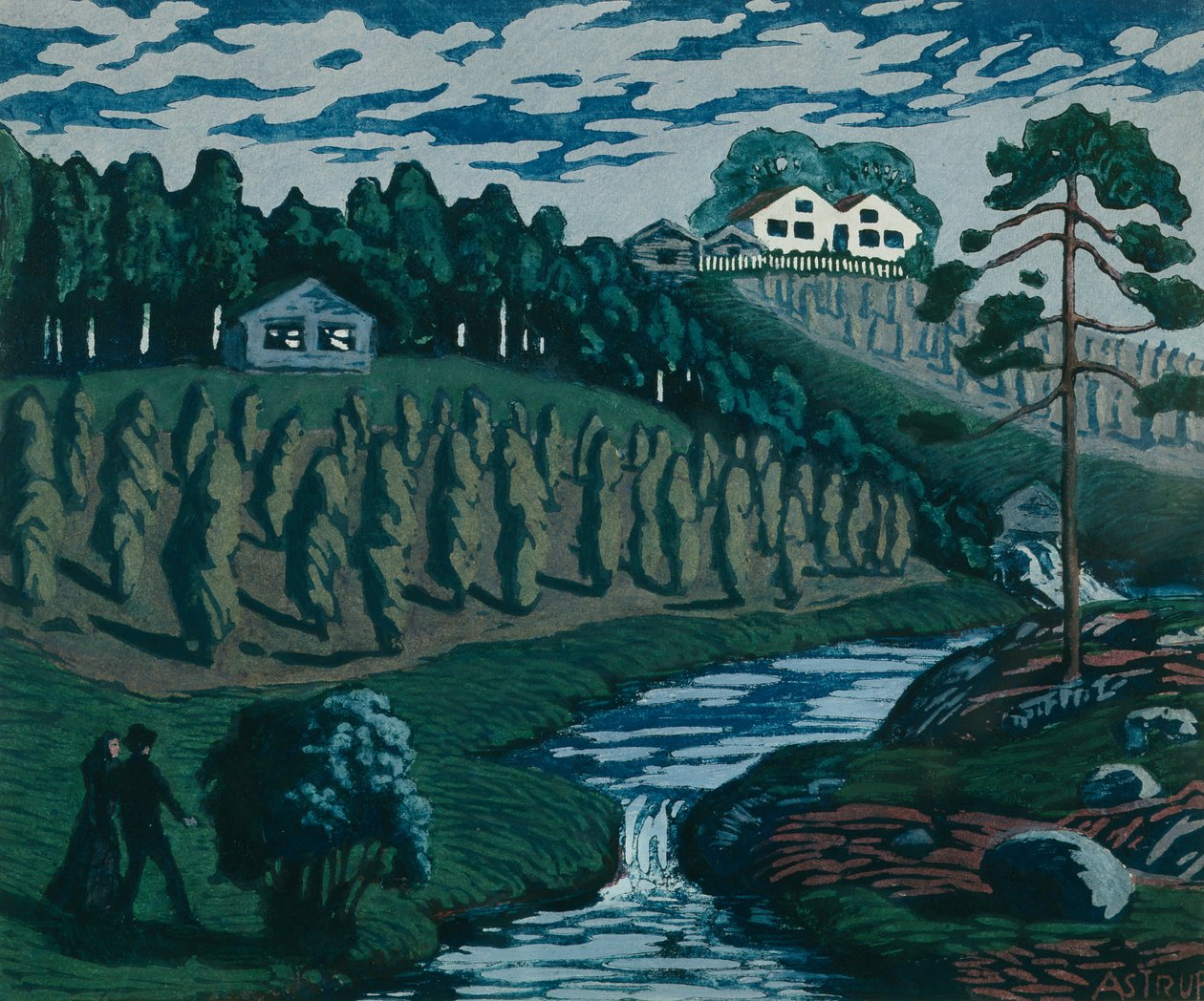 Grandes gavillas (óleo sobre lienzo) de Nikolai Astrup