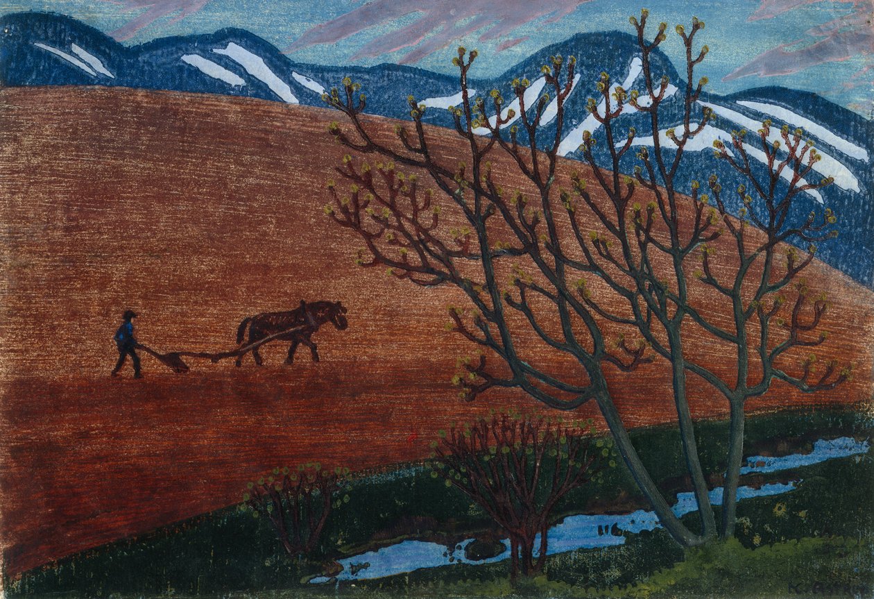 noche de arado de Nikolai Astrup