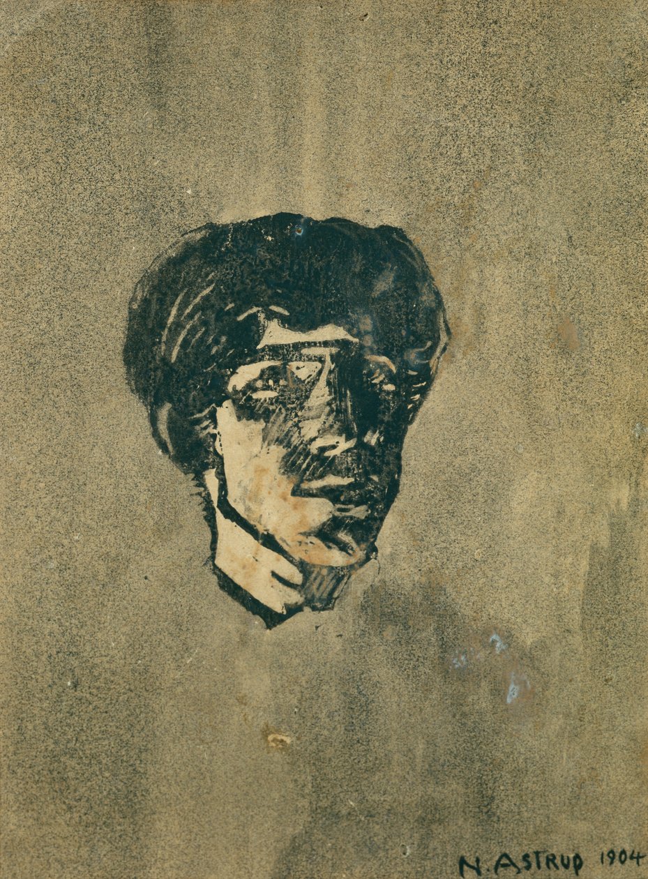 pequeño autorretrato de Nikolai Astrup