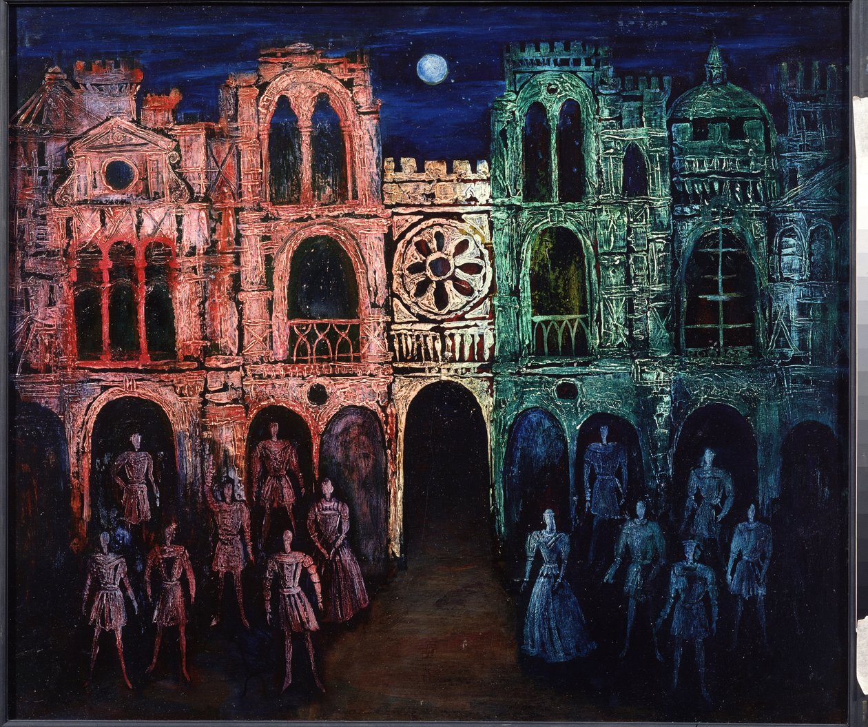Escenografía de la obra Romeo y Julieta de William Shakespeare, 2002 (dibujo) de Nikolai Konstantinovich Agafonov