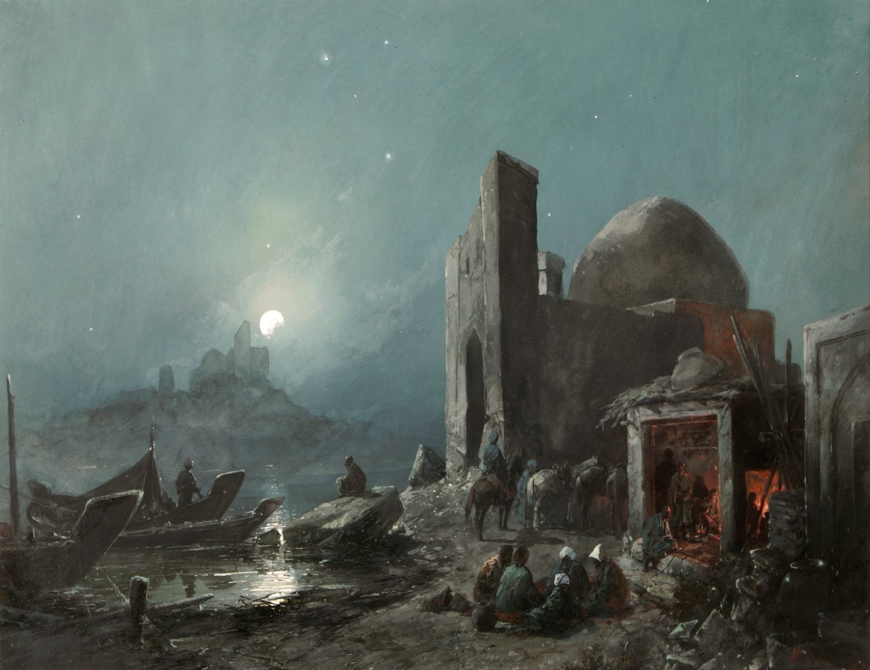 Una escena de la vida en Asia Central, 1887 de Nikolai Nikolayevich Karasin