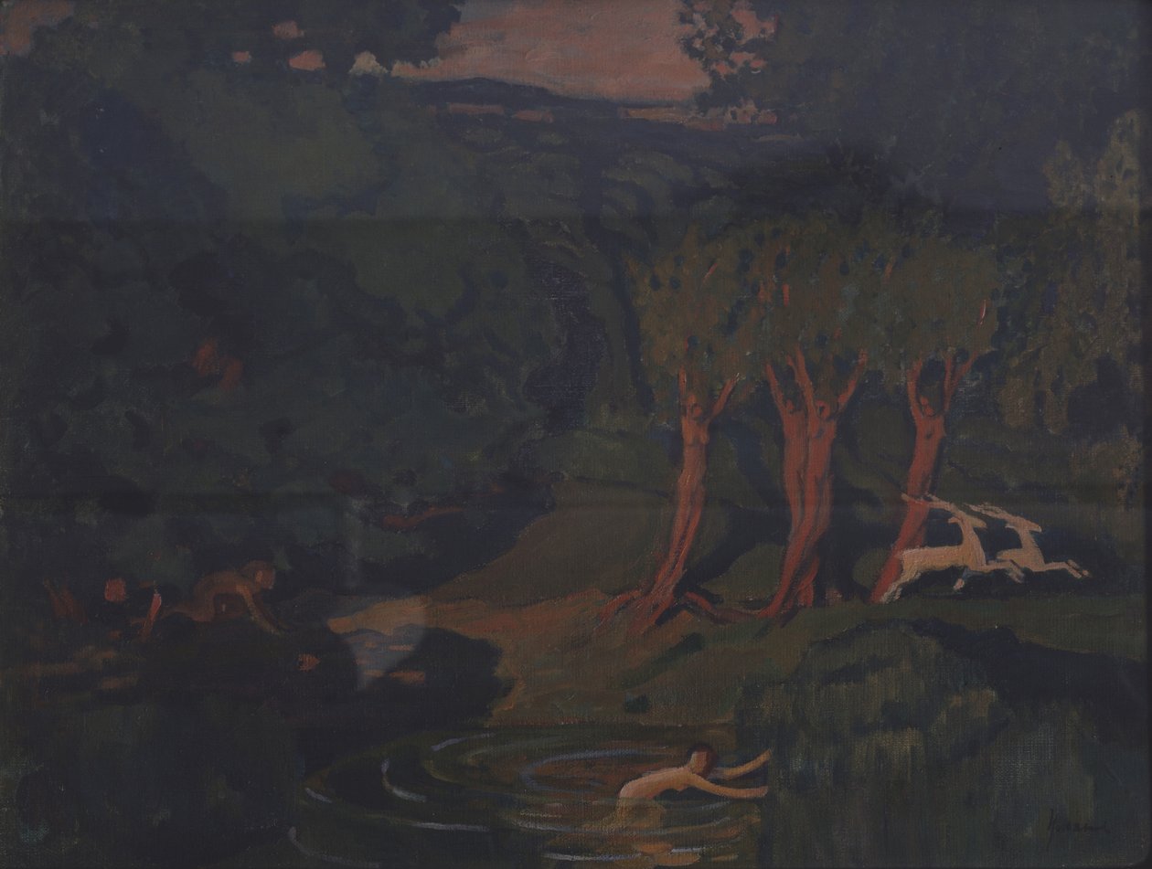 Pan y la ninfa Siringa de Nikolai Pavlovich Ulyanov