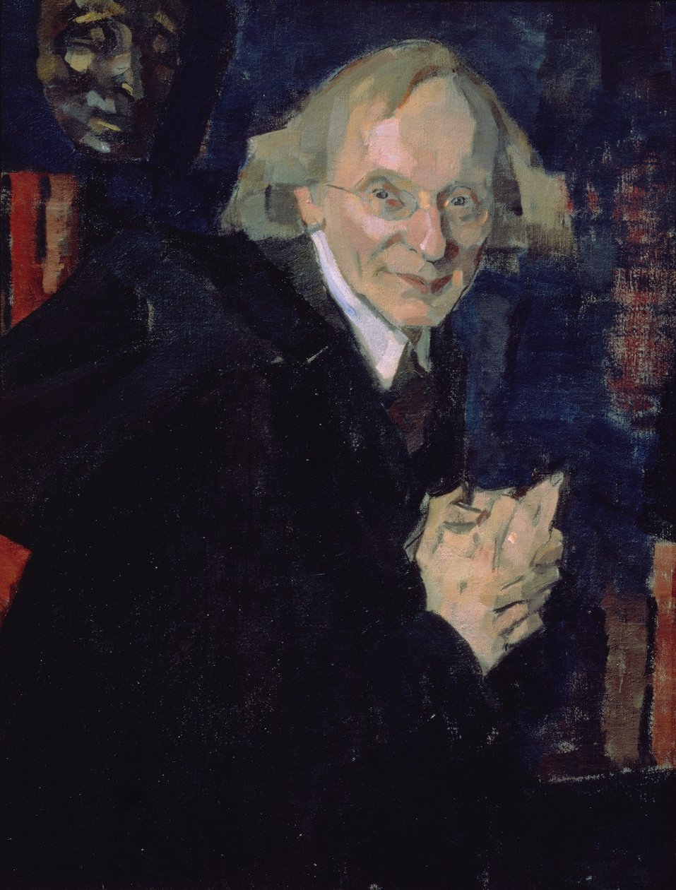 Retrato del poeta Vyacheslav Ivanovich Ivanov (1866-1949) c.1920 (óleo sobre lienzo) de Nikolai Pavlovich Ulyanov
