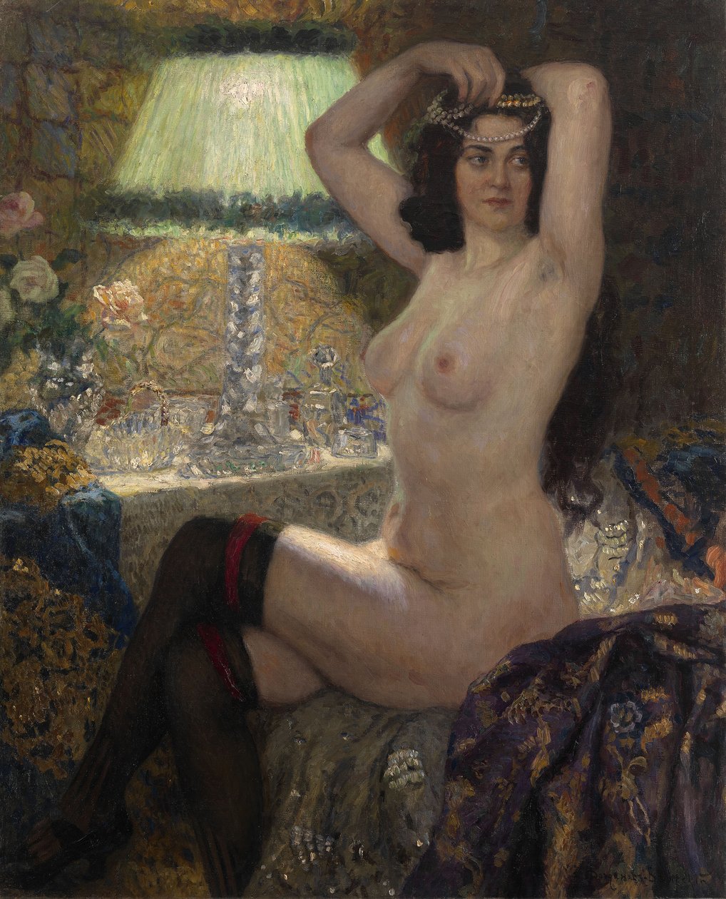 Por la lámpara verde de Nikolai Petrovich Bogdanov Belsky