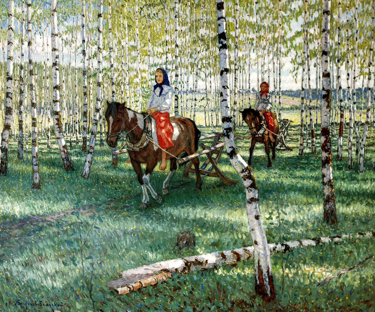 Al trabajo, 1921 de Nikolai Petrovich Bogdanov Belsky