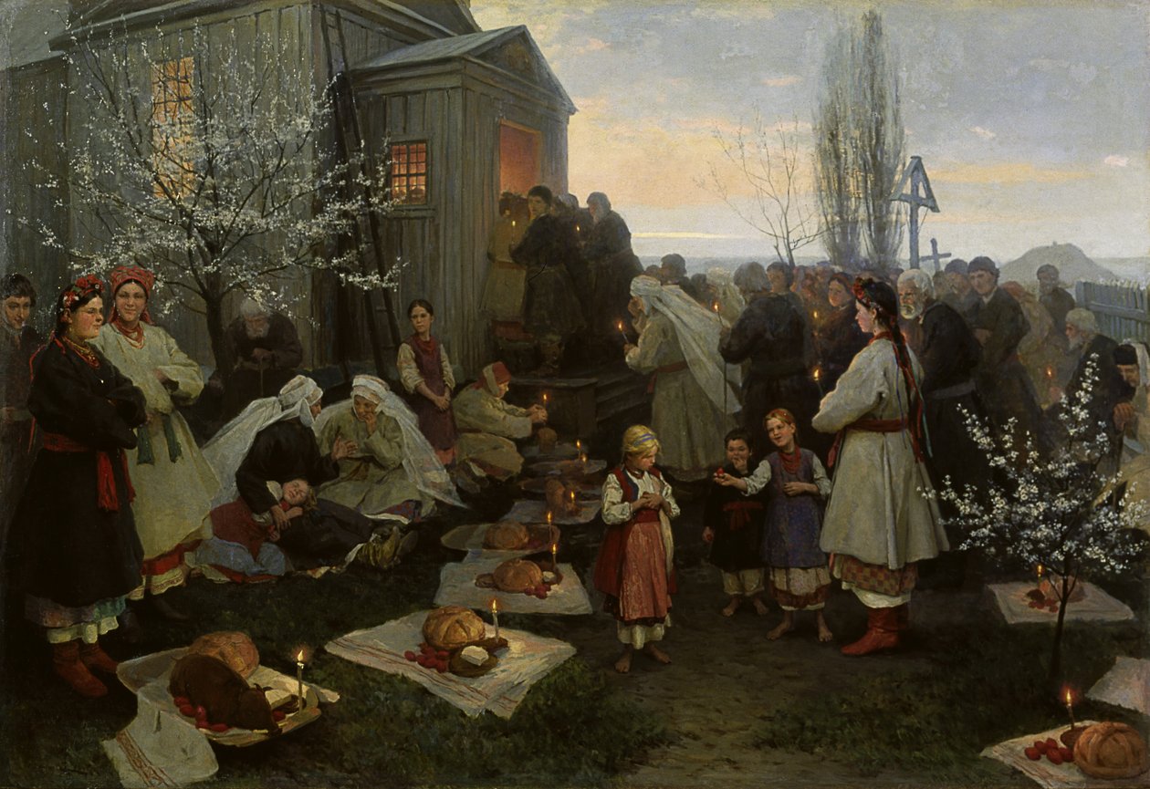 Maitines de Pascua en Ucrania de Nikolai Pimonenko