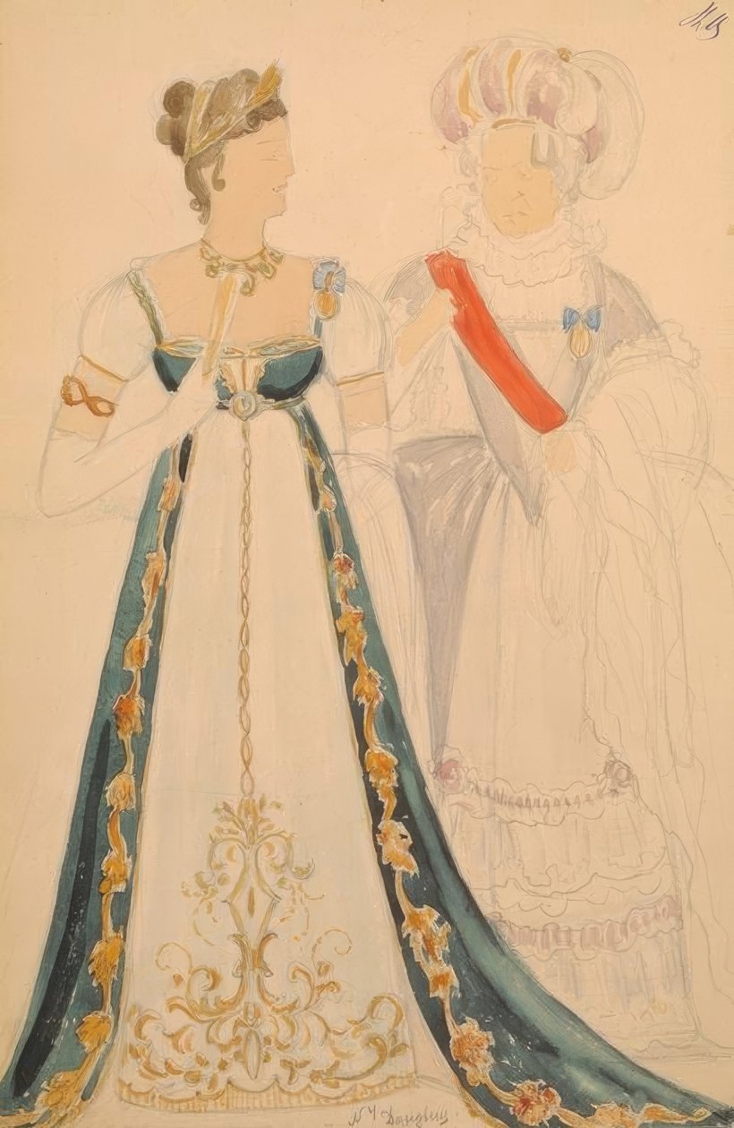 Diseños de vestuario de Nikolaj Pawlowitsch Uljanow