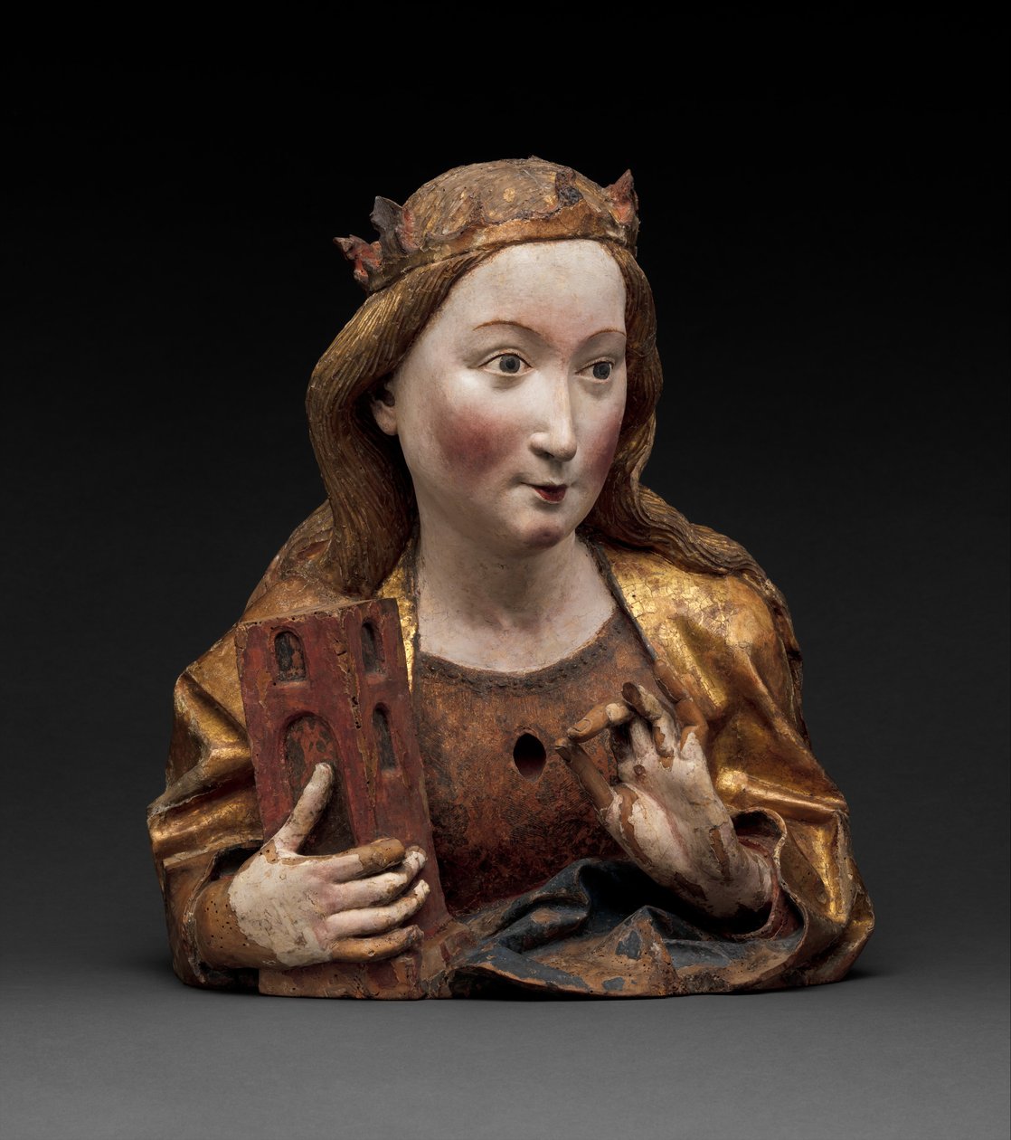 Busto relicario de Santa Bárbara, c.1465 de Nikolaus Gerhaert von Leyden
