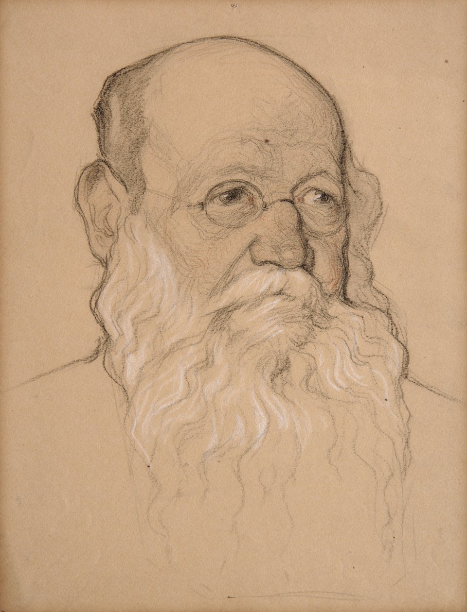 Piotr Kropotkin, 1920-21 (tiza sobre papel) de Nikolay 1873 1932 Andreyev