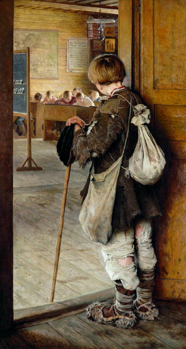 En las puertas de la escuela de Nikolay Bogdanov Belsky