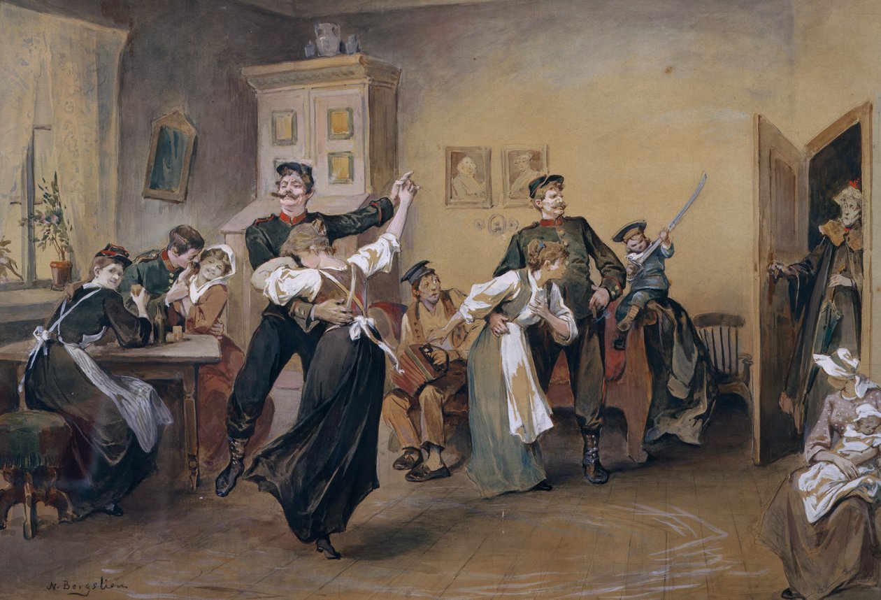 Baila en el desván de Nils Bergslien