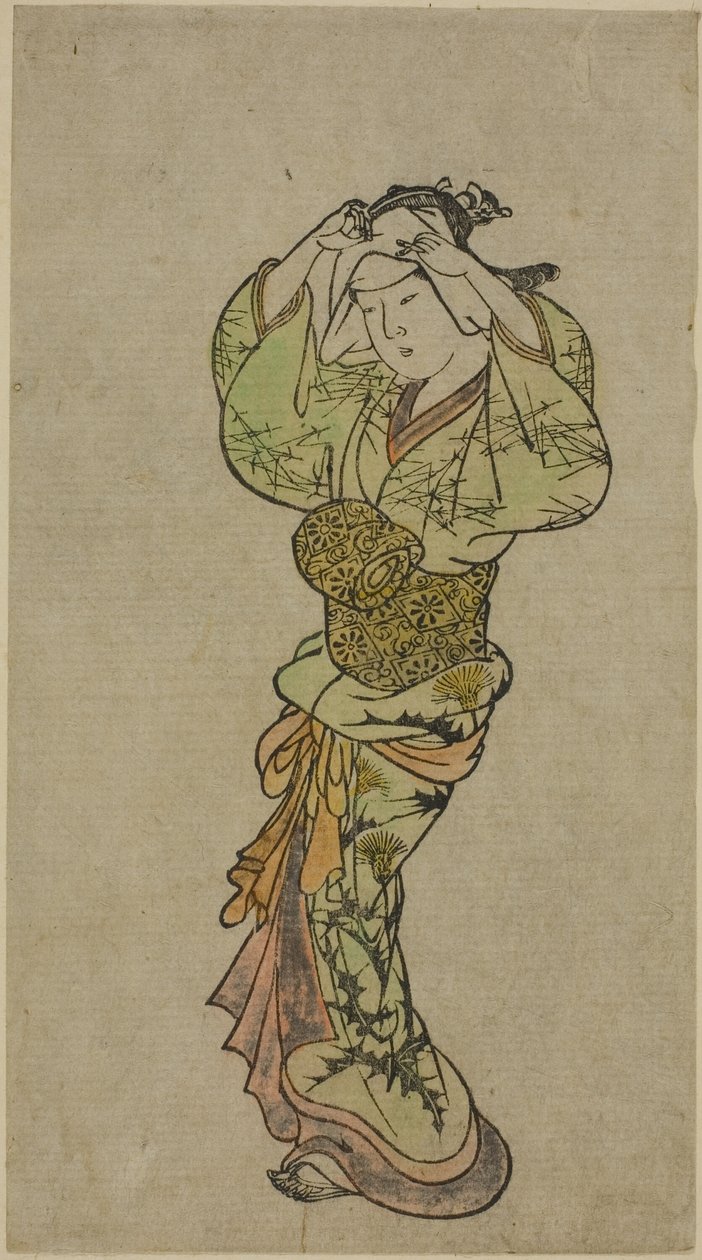 Una bailarina de Nishikawa Sukenobu