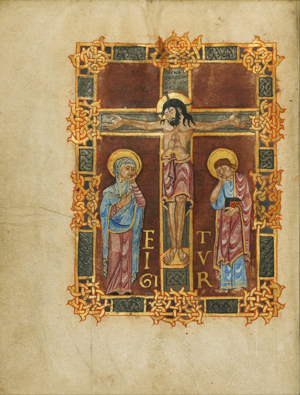 La crucifixión de Nivardus of Milan