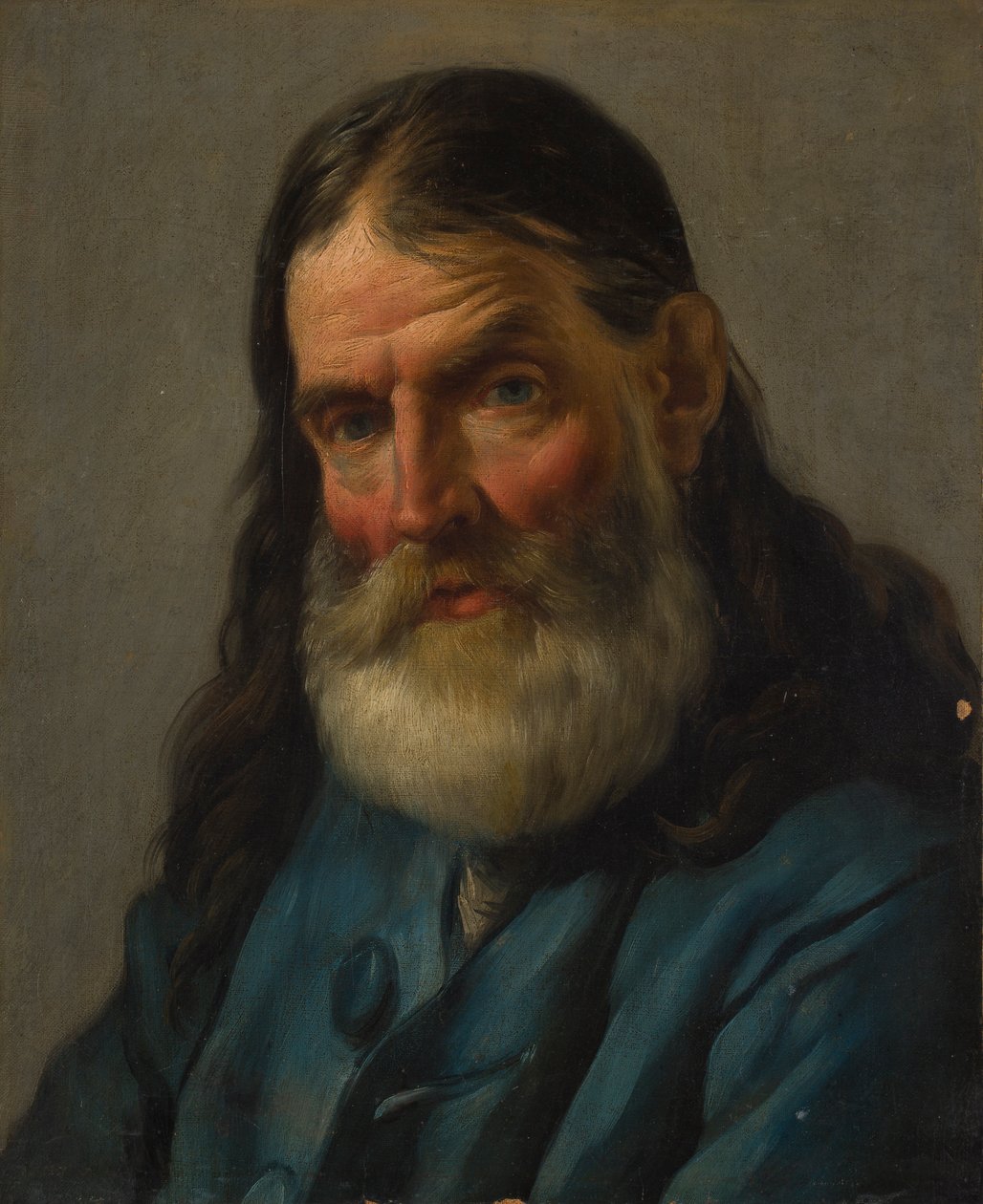 Retrato de un anciano (óleo sobre lienzo) de Noel (circle of) Halle