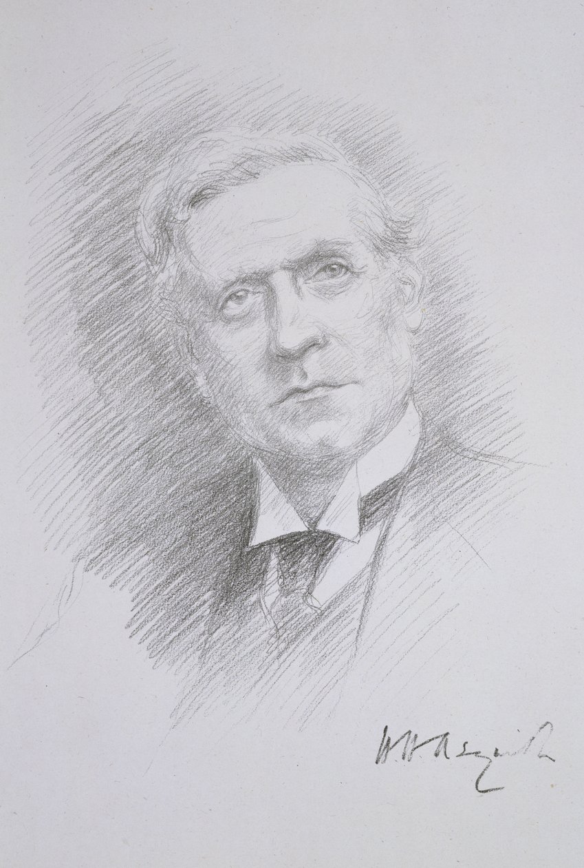 Retrato de Herbert Henry Asquith (1881-1947), de un álbum sobre la Entente Cordiale, 1909 de Noel Dorville