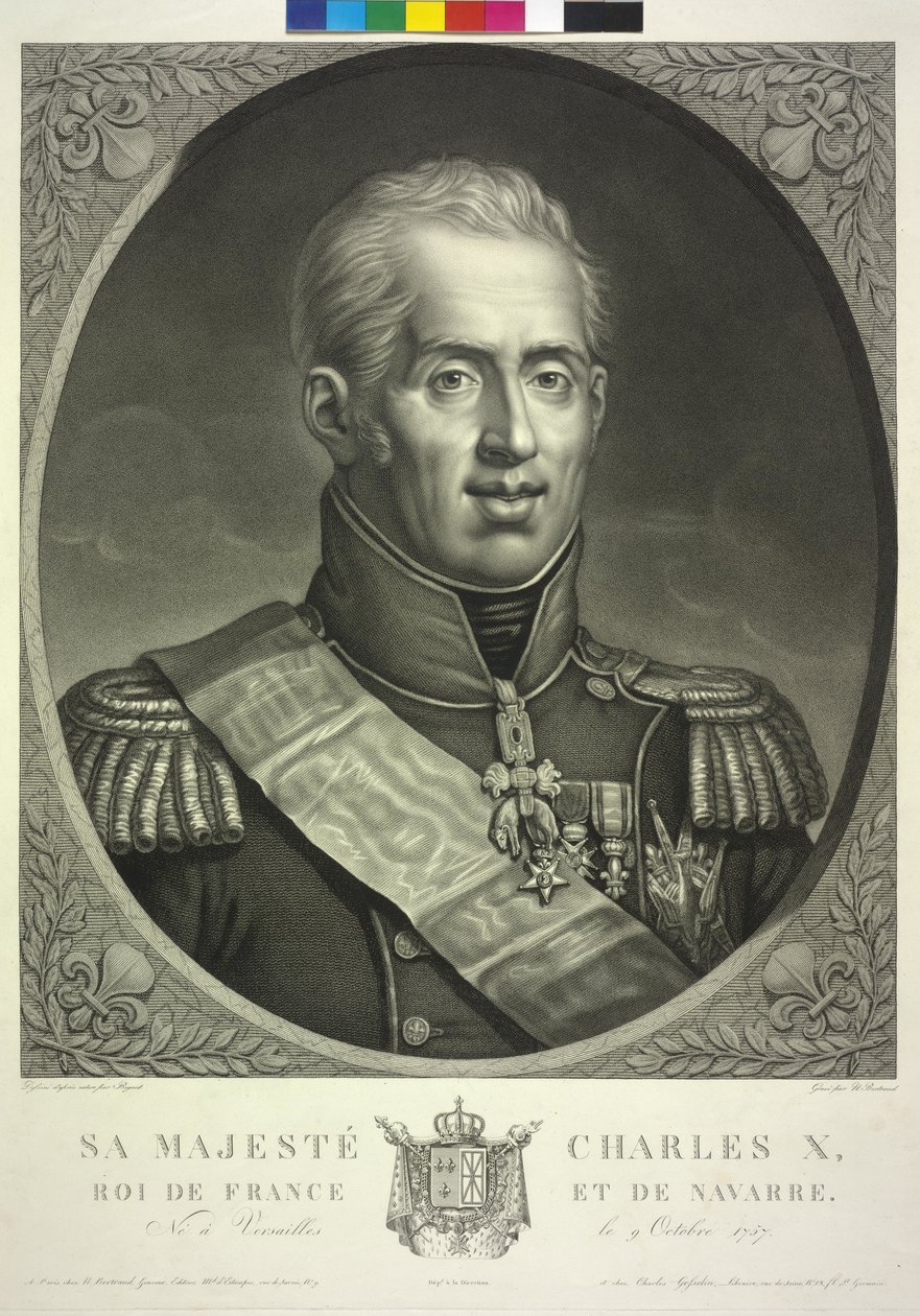 Rey de Francia Carlos X de Noel Francois Bertrand