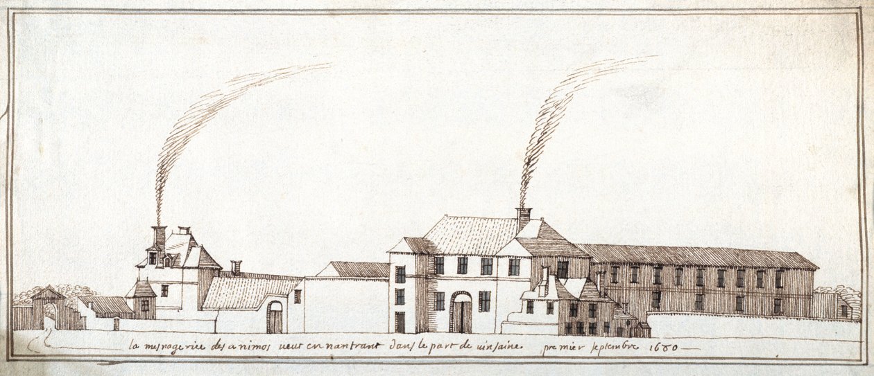 La casa de fieras con chimeneas humeantes de Noel Gasselin