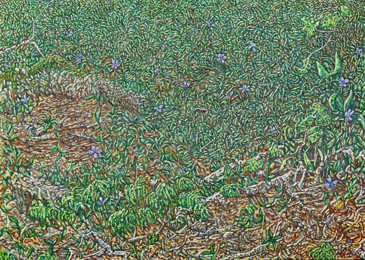 Enzilbett, 2023 (óleo sobre lino) de Noel Paine
