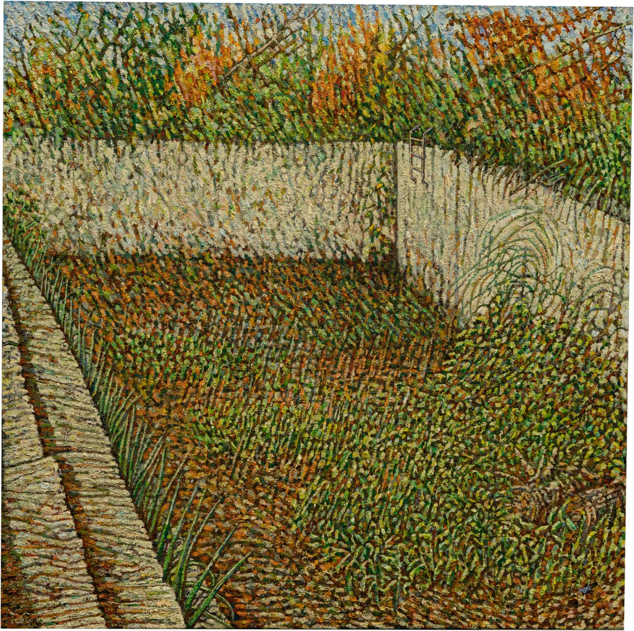 Time by the pool, 2022 (óleo sobre lino) de Noel Paine