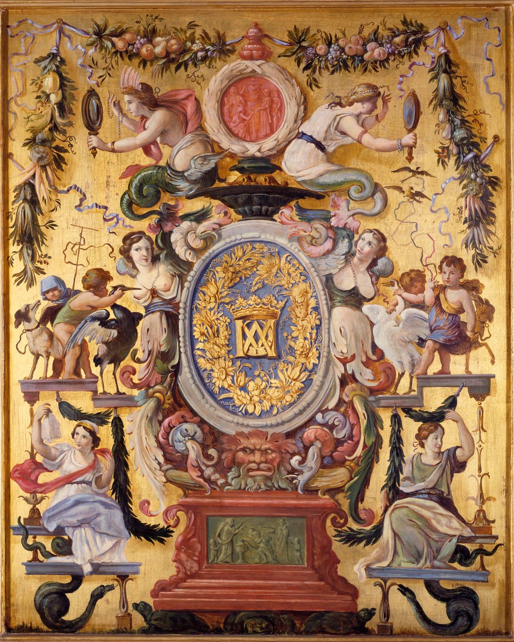 Panel decorativo del gabinete de la meilleraye marechale del Pavillon de l
