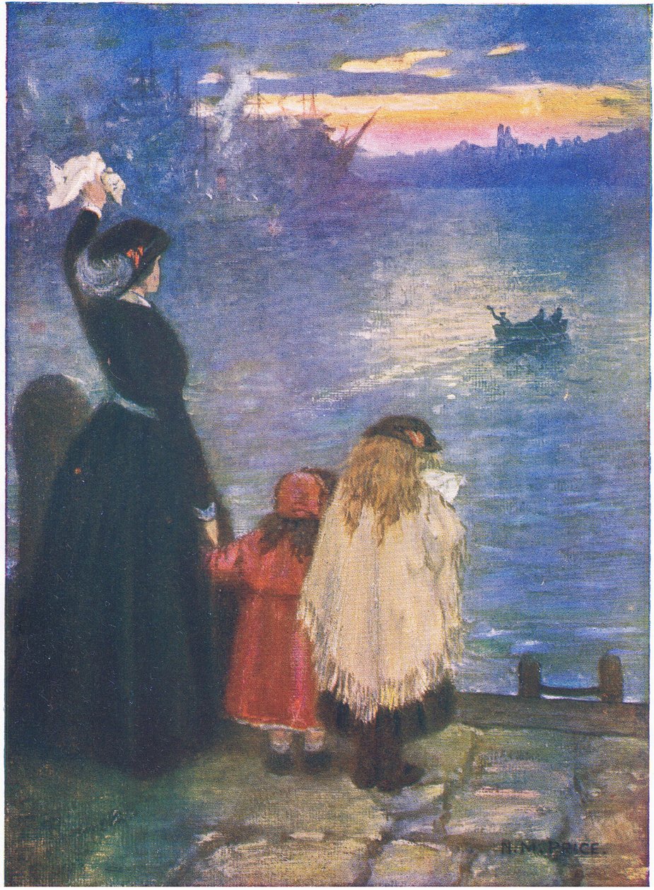 La despedida: "Está decretado por el cielo, que el hombre de todo lo que ama mejor, debe cortar (litografía en color) de Norman Mills Price