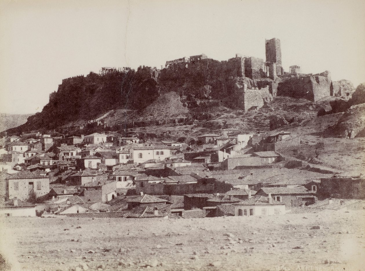 El lado noroeste de la Acrópolis y el área circundante de Normand Alfred Nicolas