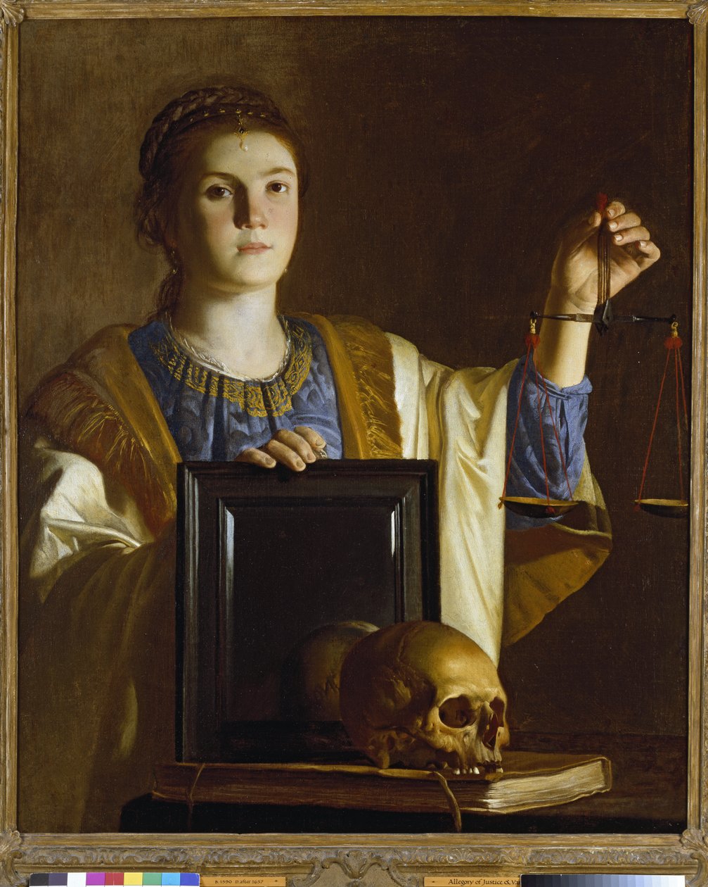 La Verdad presentando un Espejo a las Vanidades del Mundo, c.1620-1630 de Northern European School