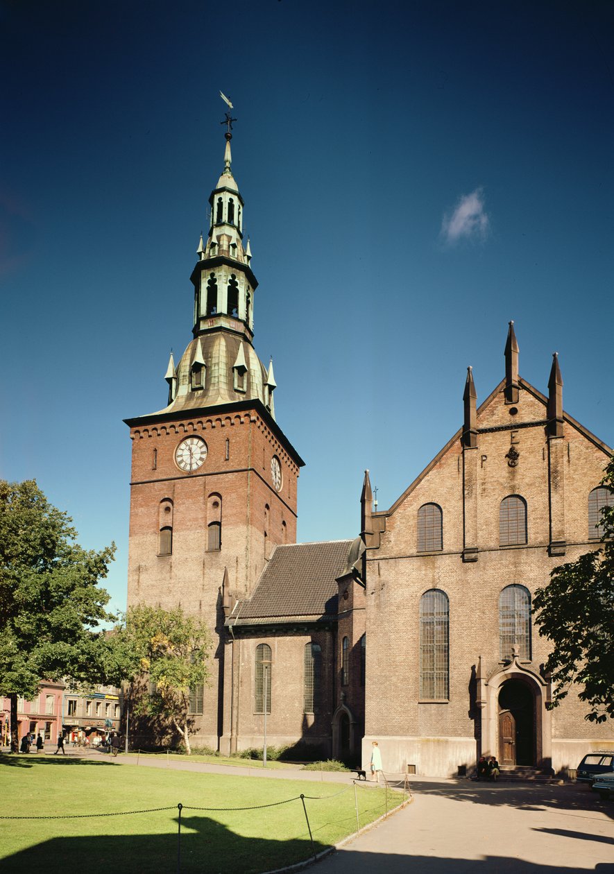 Vista de la Catedral, construida 1697-99 de Norwegian School