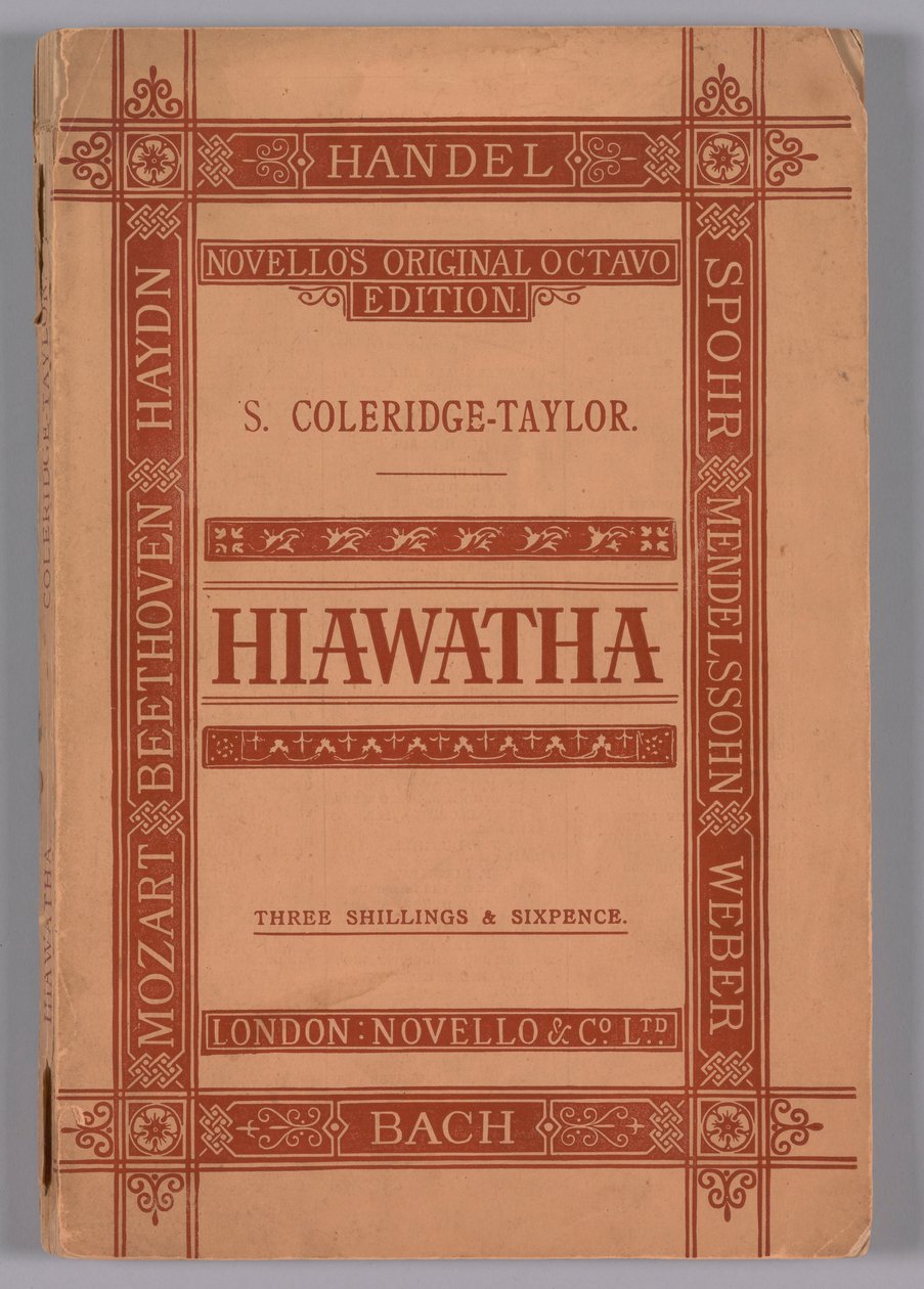 El canto de Hiawatha Op.30, 1900 de Novello and Company