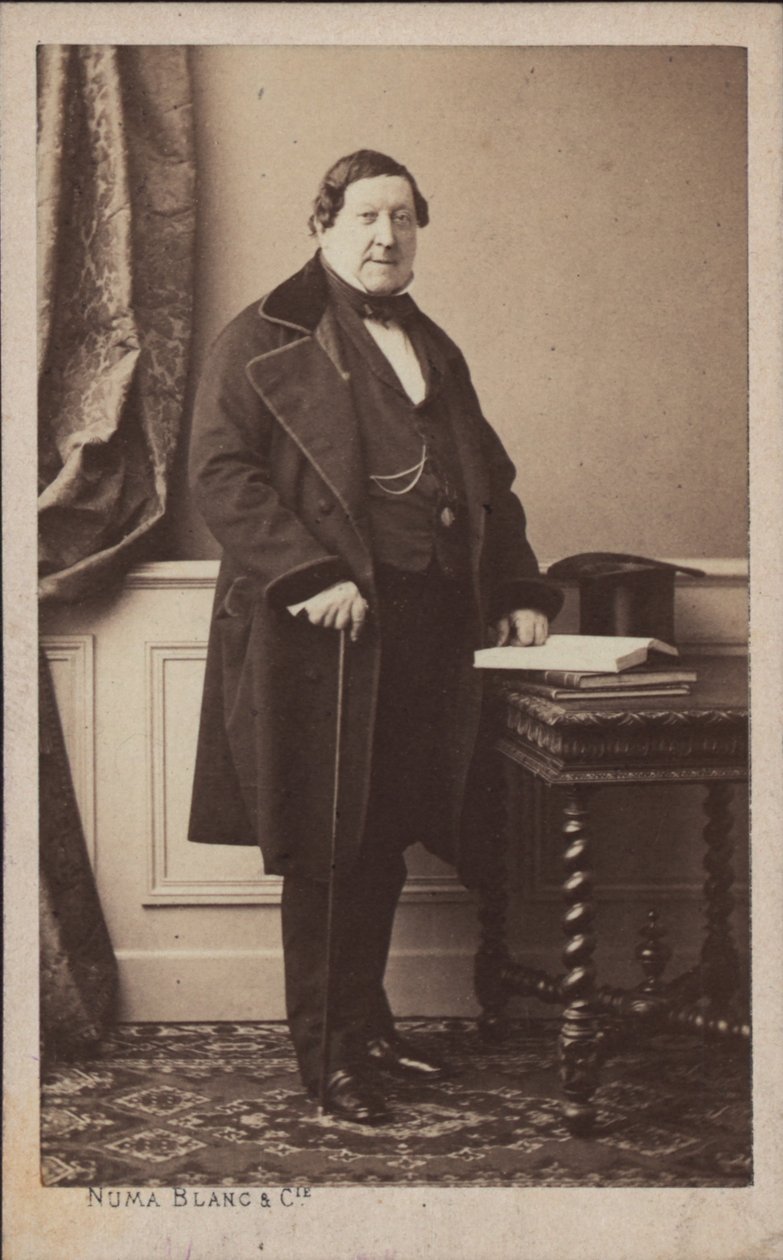 Retrato del compositor Gioachino Antonio Rossini 1792-1868 de Numa Blanc
