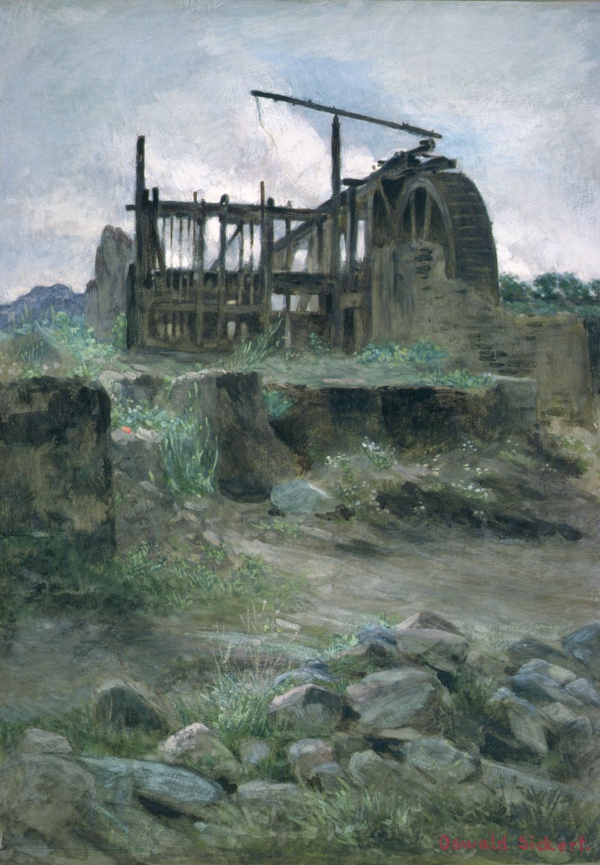 Una mina de estaño en Cornualles, siglo XIX de O.A. Sickert