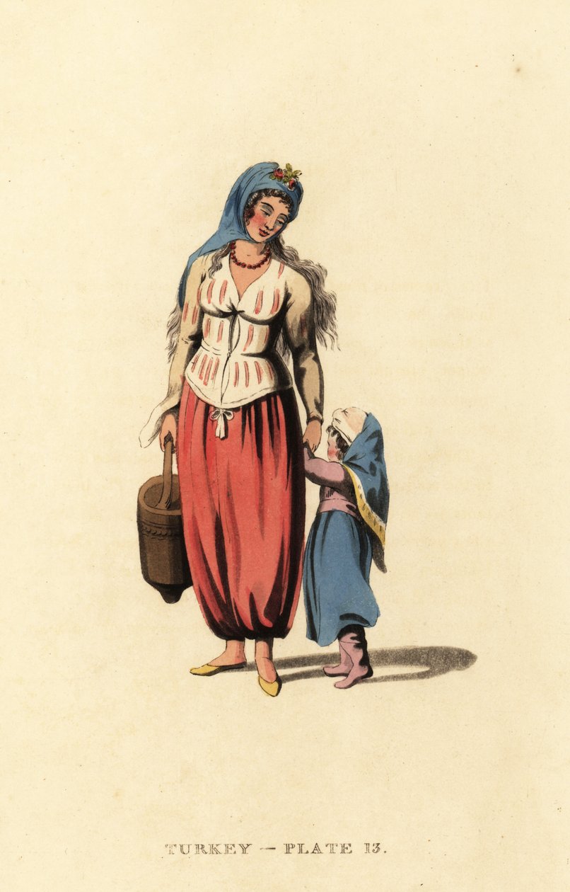 Mujer griega con su hija, Isla de Mármara de Octavian (after) Dalvimart