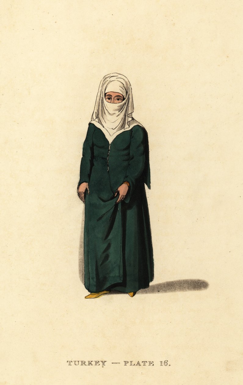 Mujer turca de Constantinopla (Estambul), Imperio Otomano de Octavian (after) Dalvimart